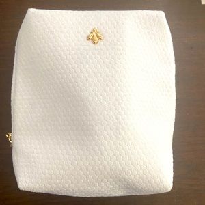Guerlain White Make up Pouch New never used